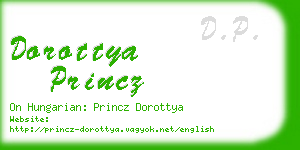 dorottya princz business card